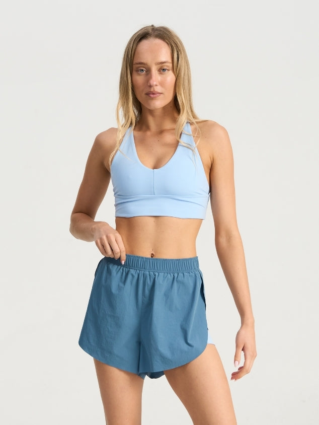 Ignite V Crop - Chambray Blue