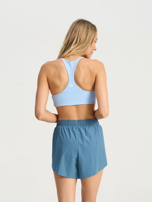 Ignite V Crop - Chambray Blue