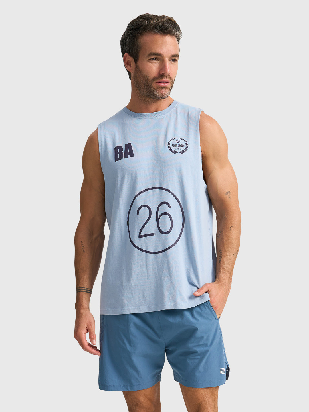 GLORY DAYS MUSCLE TANK - SKY