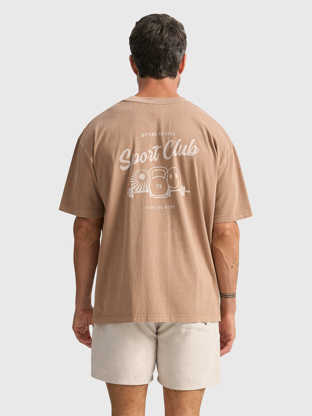 ATHLETIC DEPT. OVERSIZED TEE - MOCHA
