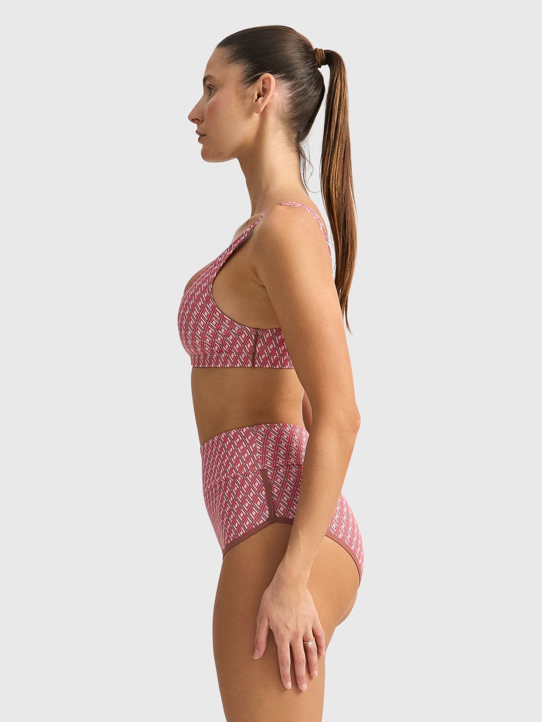 SPORT CLUB GEO CHEEKY SWIM BOTTOMS - GEO PINK