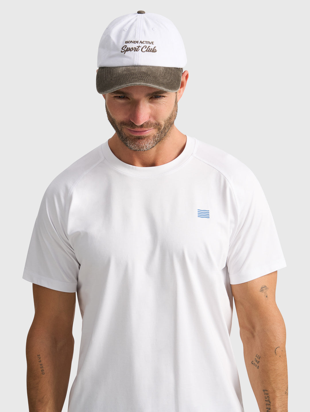 SPORT CLUB TECH TEE - WHITE