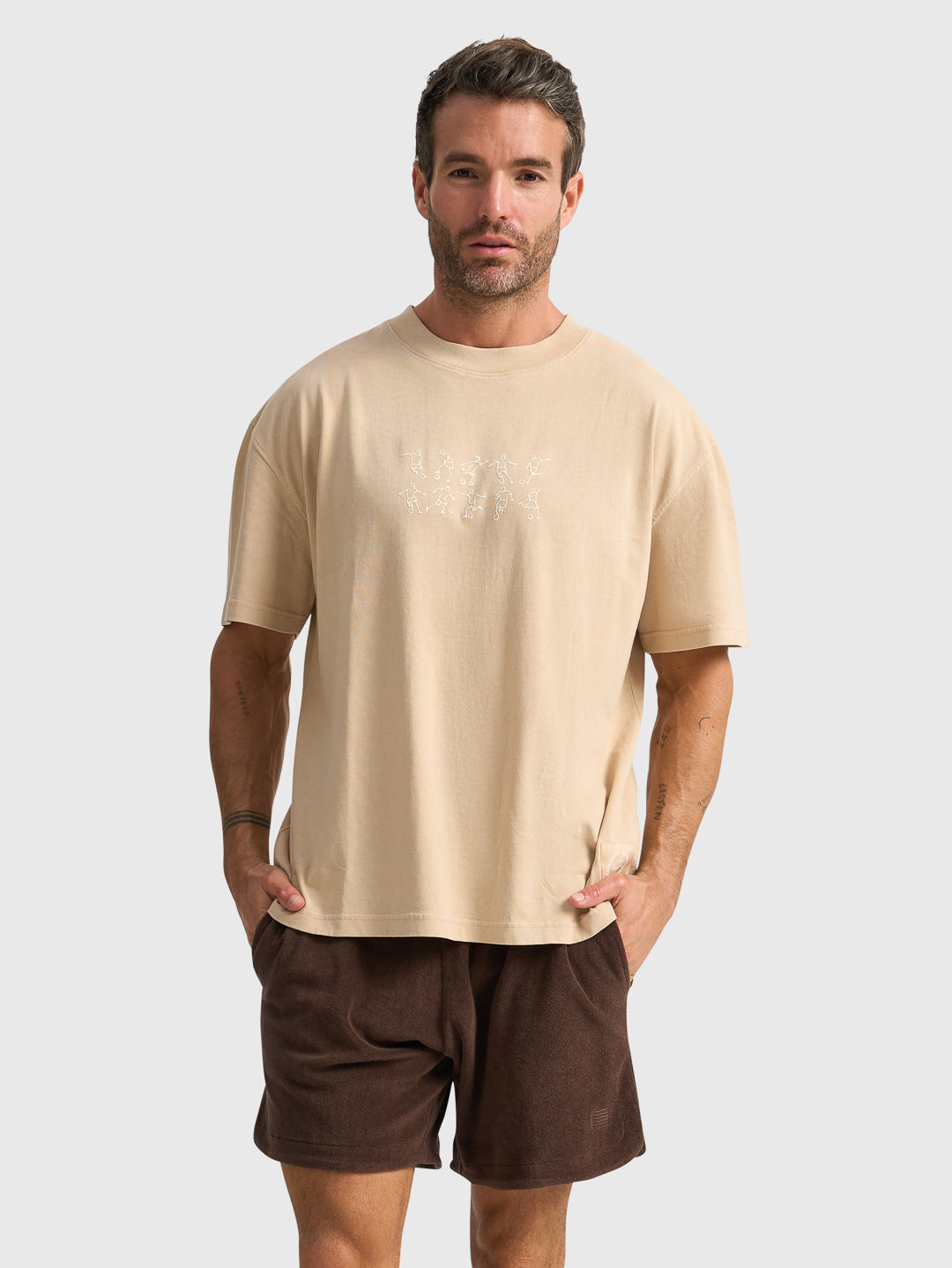 GLORY DAYS TECHNIQUE TEE - GILDED BEIGE