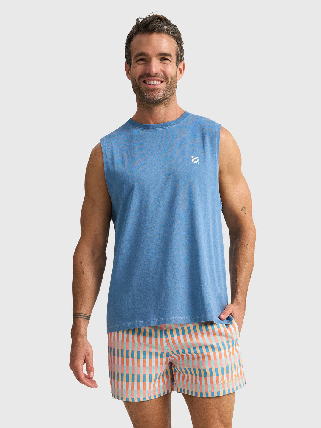 NO DAYS OFF TANK - SMOKEY BLUE