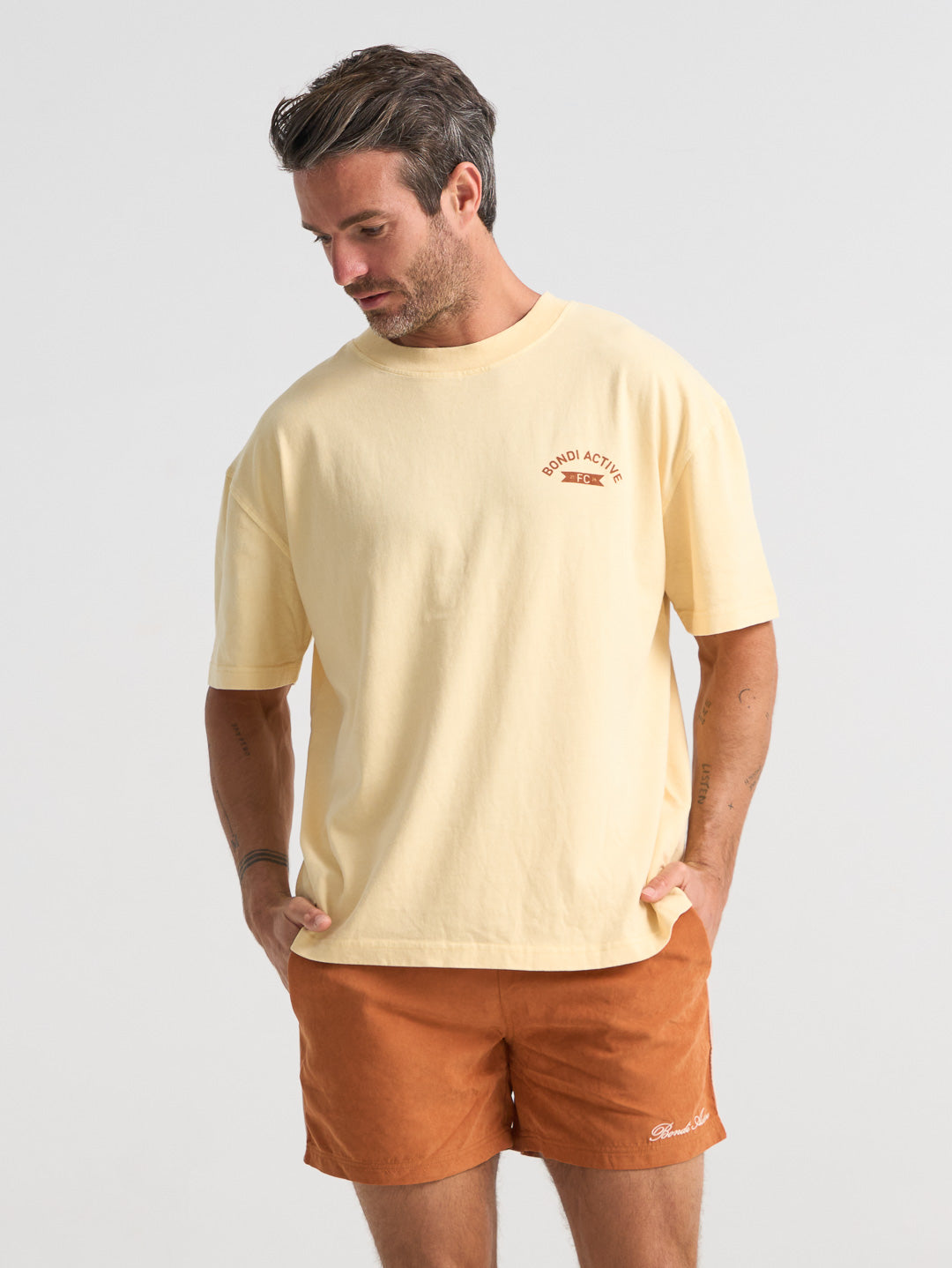 GLORY DAYS VINTAGE FC TEE - LEMON