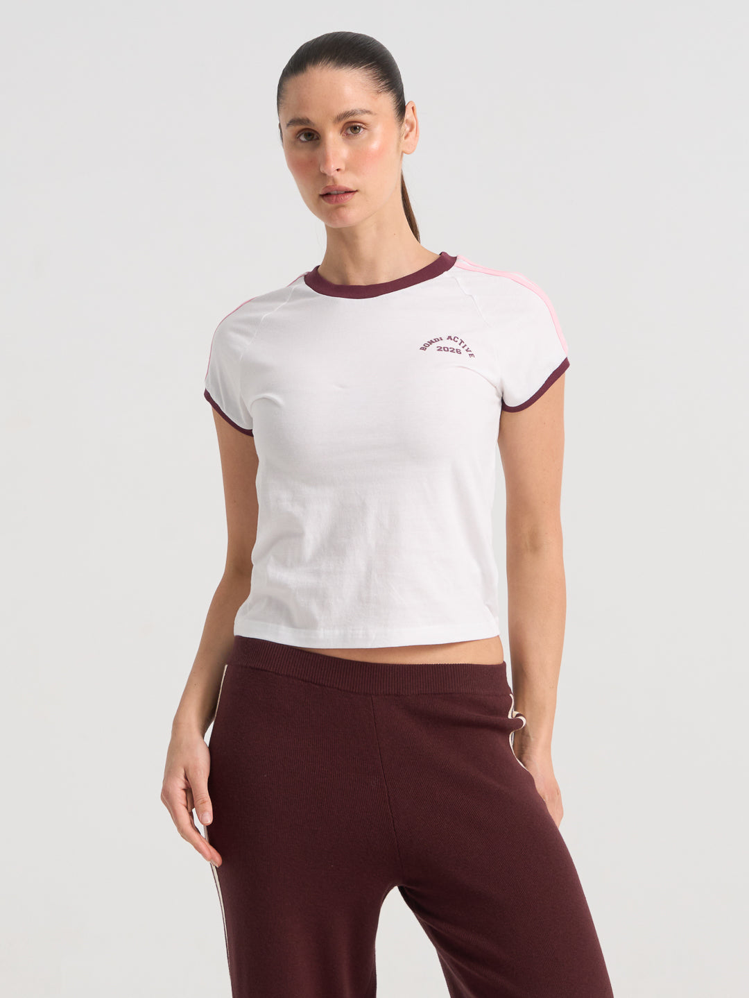 Forma Varsity Ringer Tee - White