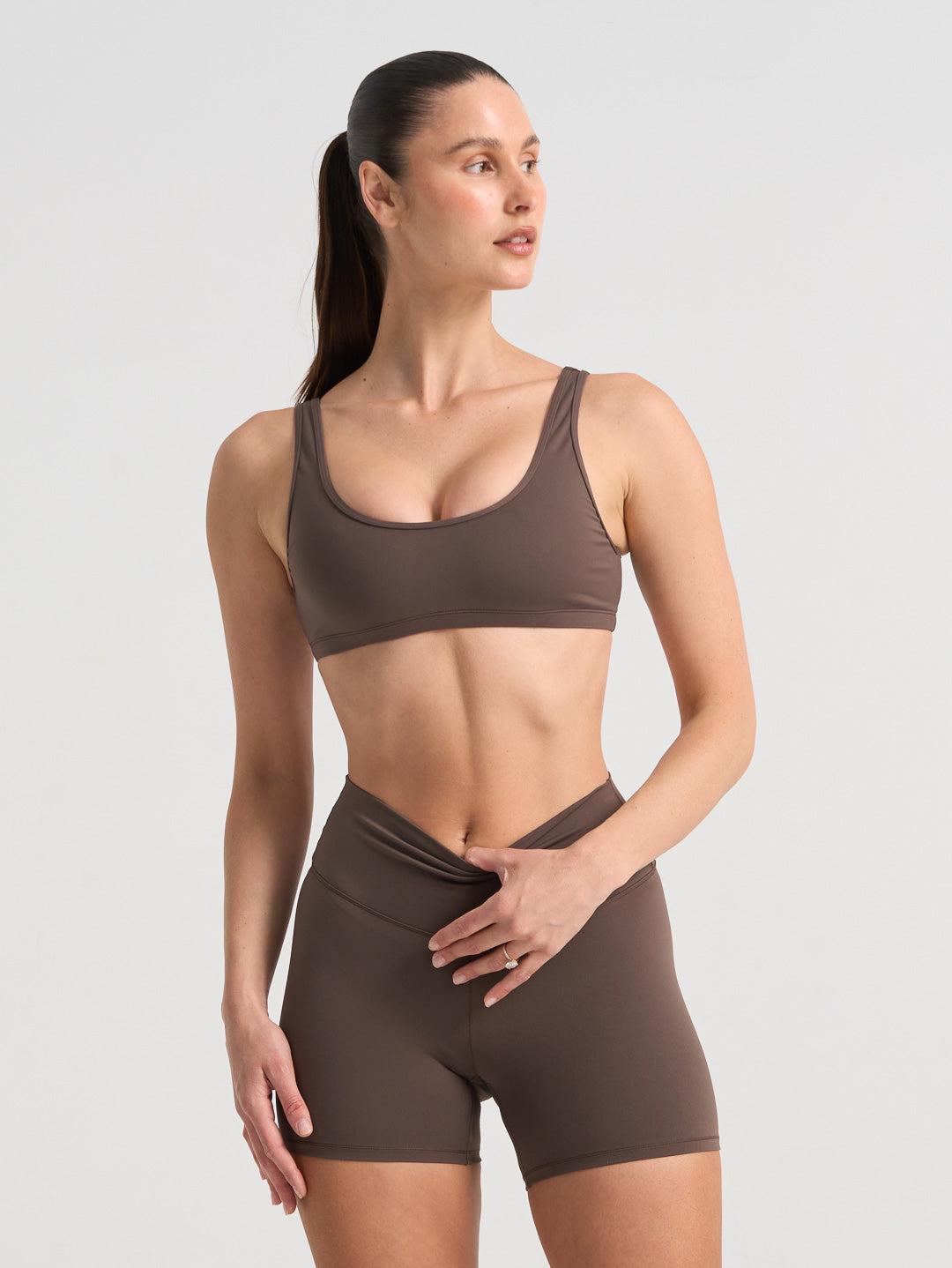 BASELINE 12CM BIKE SHORTS - CHOCOLATE