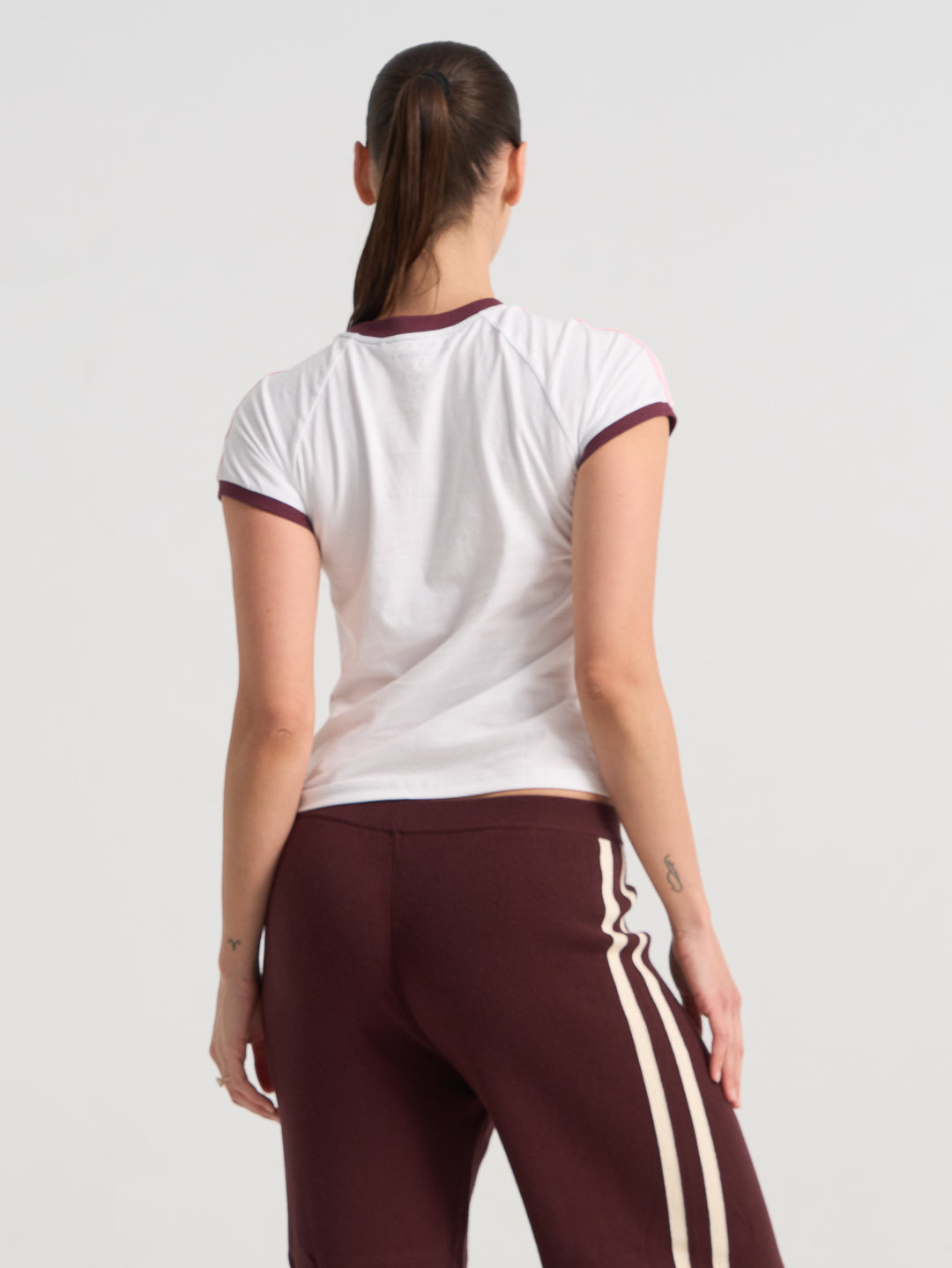 Forma Varsity Ringer Tee - White