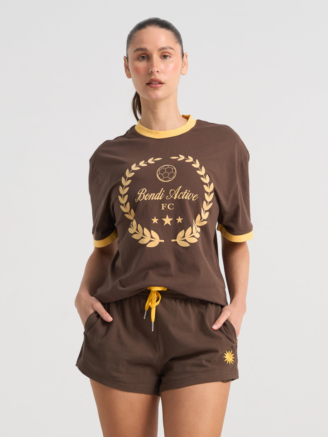 GLORY DAYS OVERSIZED FC TEE - CHOCOLATE