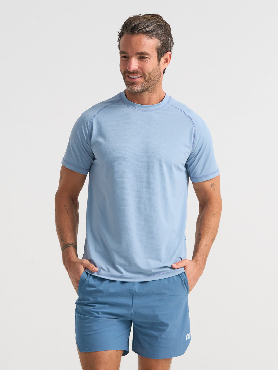 GLORY DAYS TECH TEE - SMOKEY BLUE