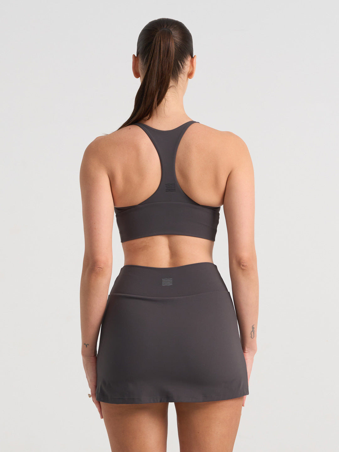 GLORY DAYS V RACER CROP - WASHED BLACK