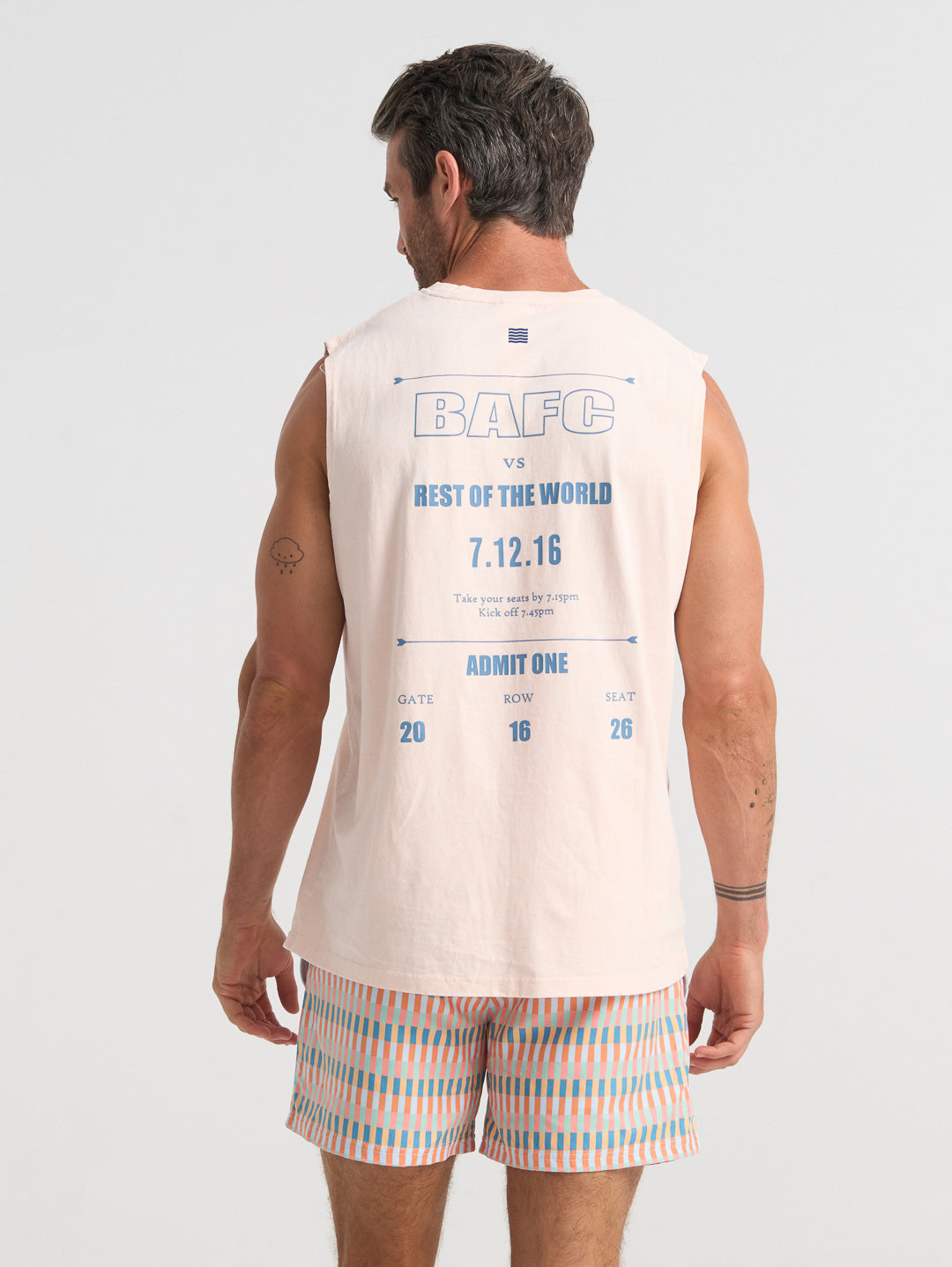 GLORY DAYS BA FC OVERSIZED TANK - BUTTER