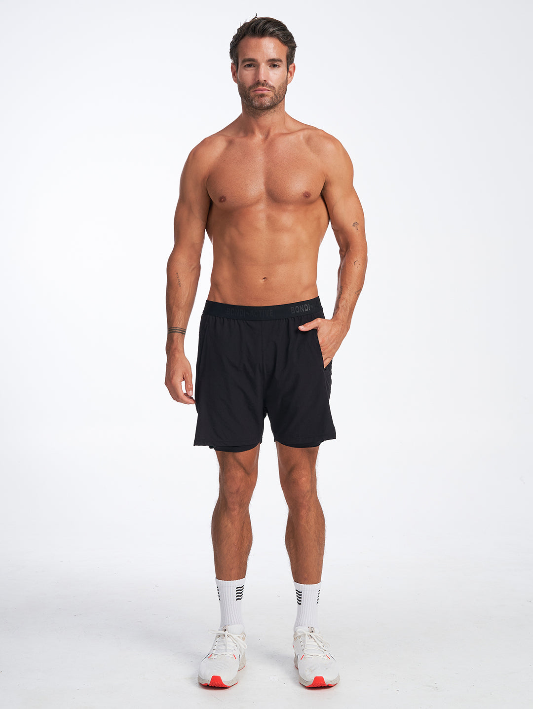 2 in 1 Run Short - Black