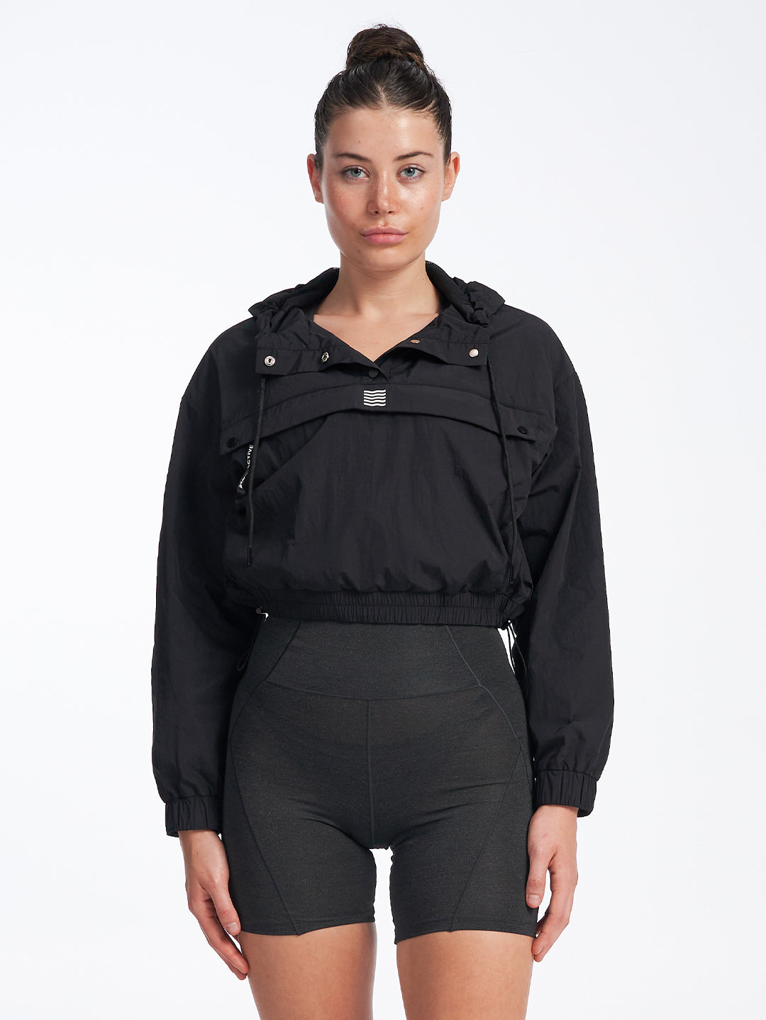 Cropped Anorak - Black