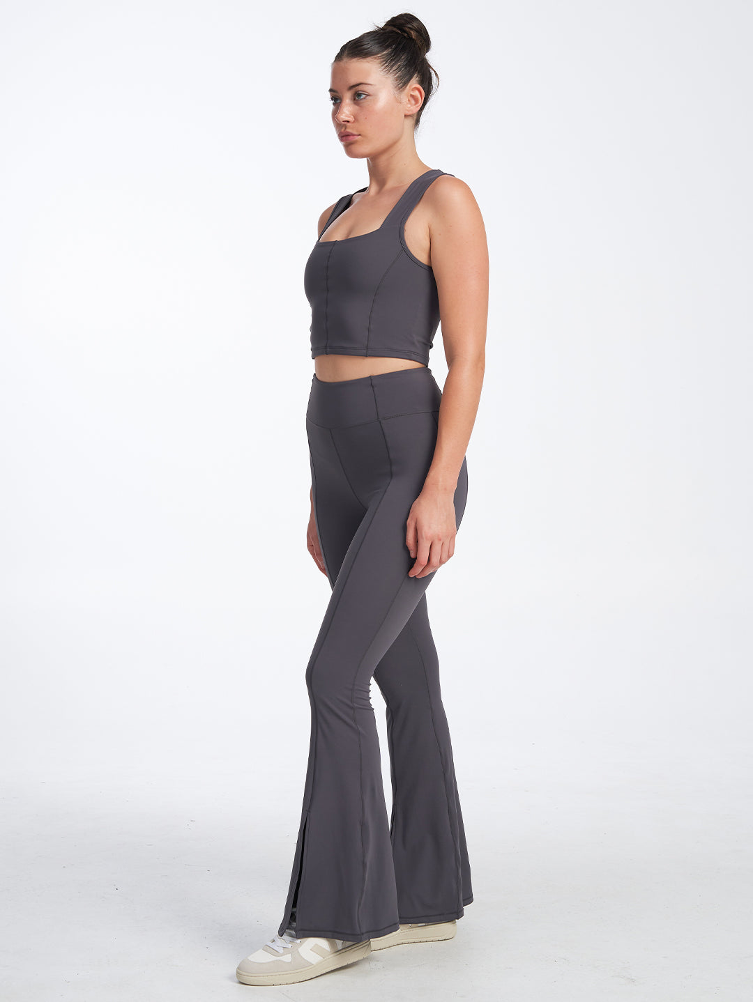 Full Length Flare Pant - Steel