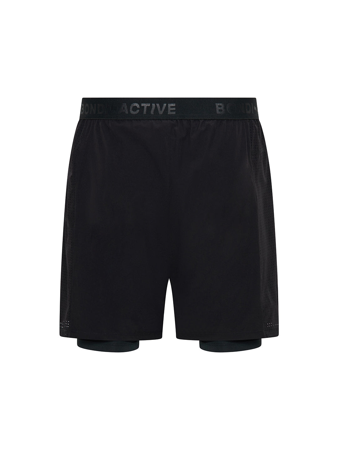 2 in 1 Run Short - Black