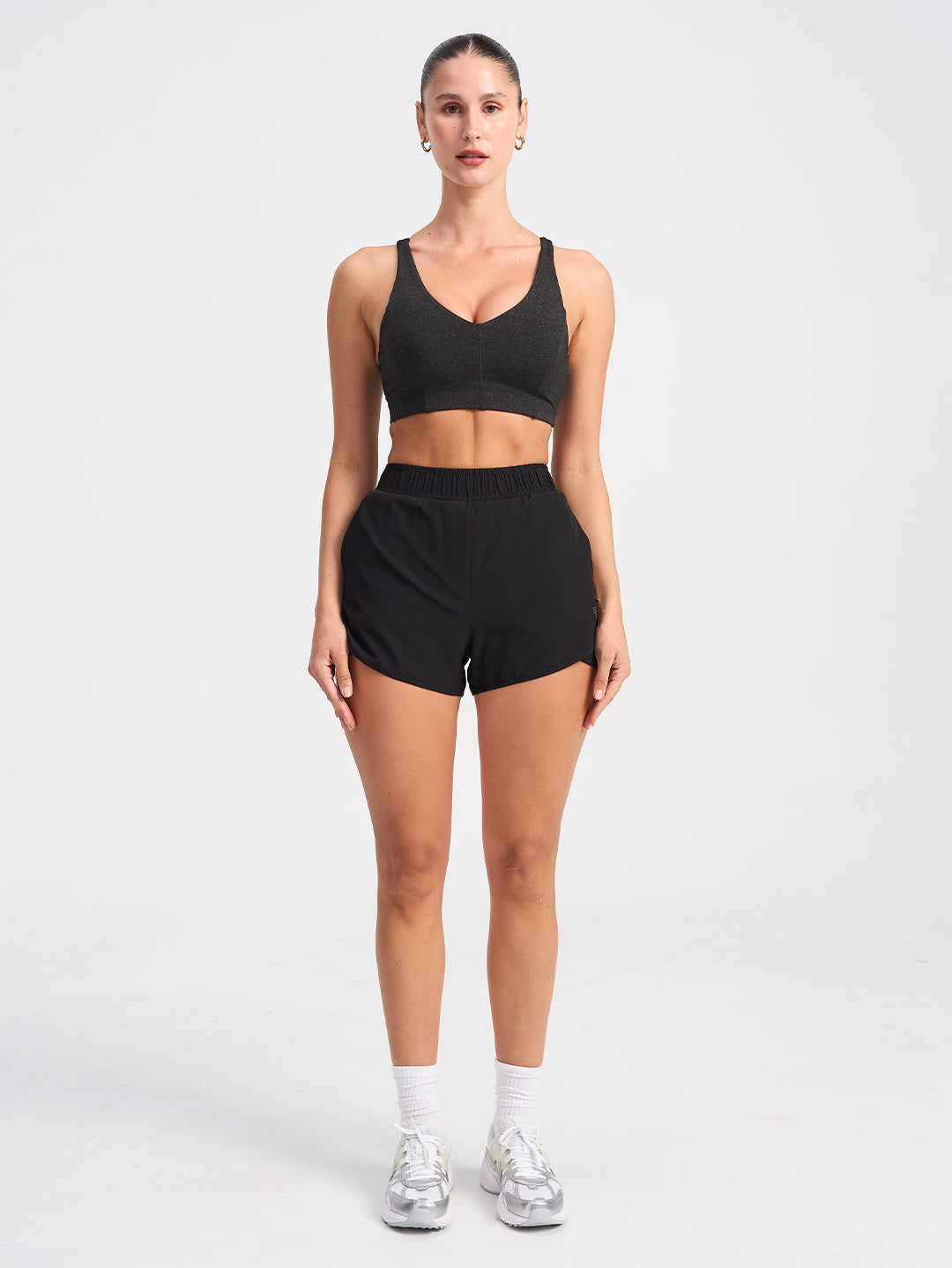 Layered Running Short - Black