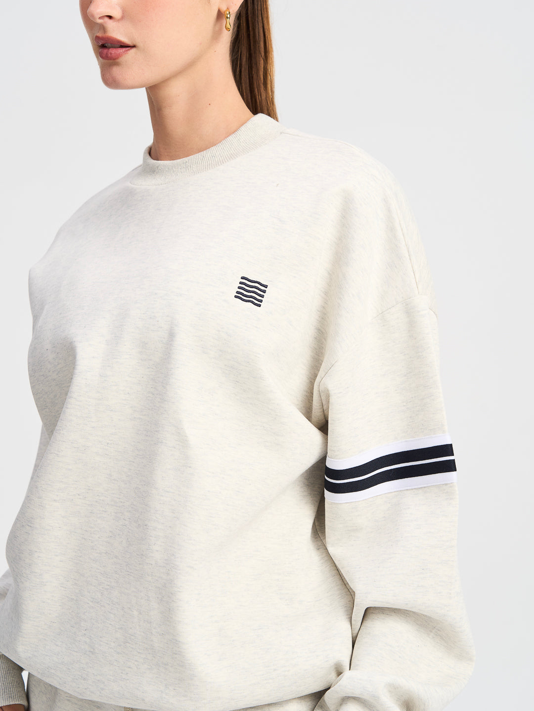 Sports Club Unisex Crew - Light Grey Marle