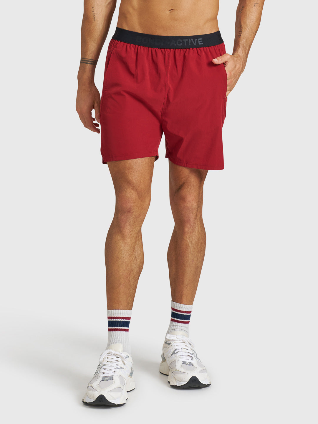 TECH GYM SHORTS - Claret