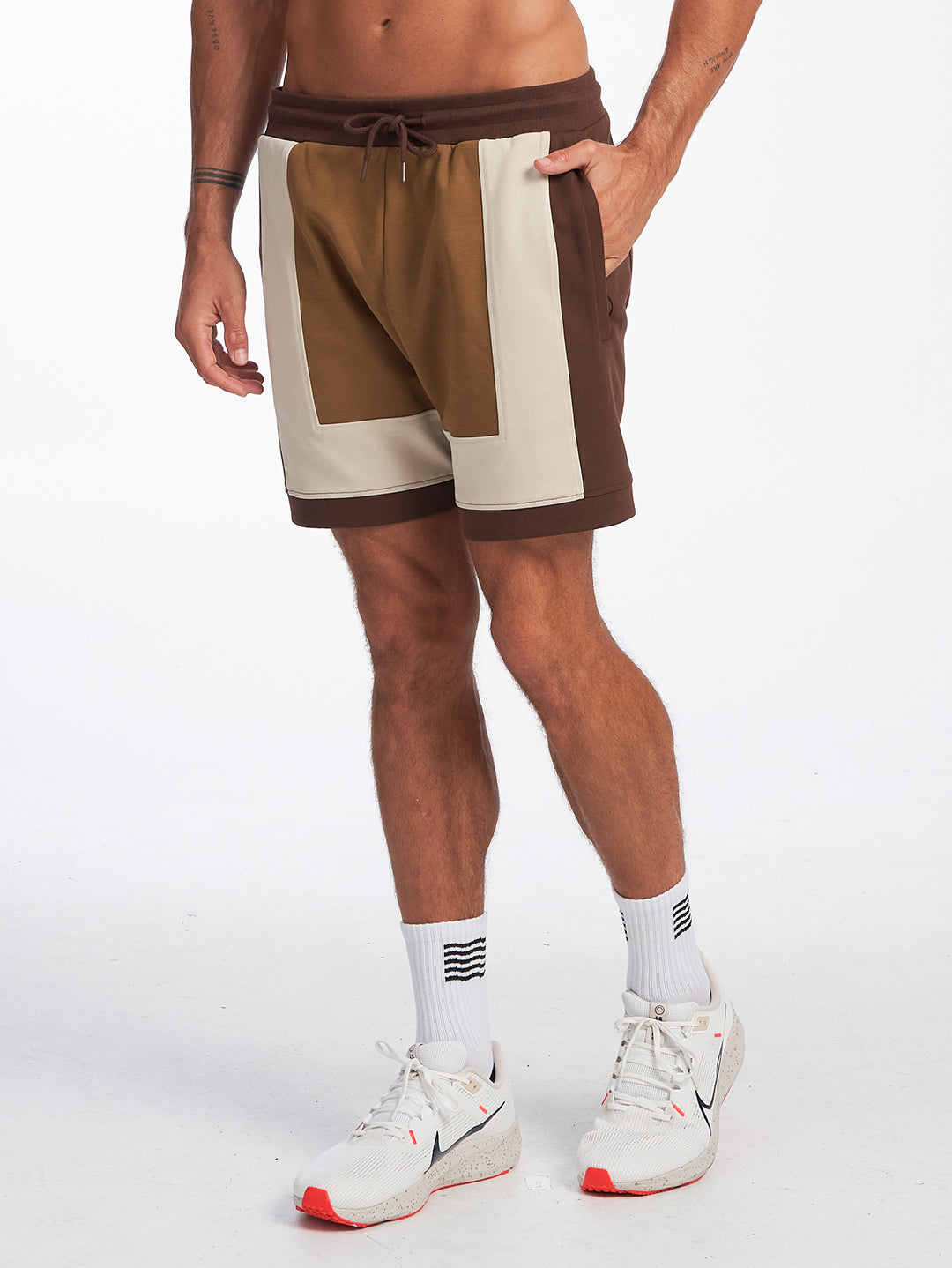 Panel Lounge Shorts - Oasis / Willow