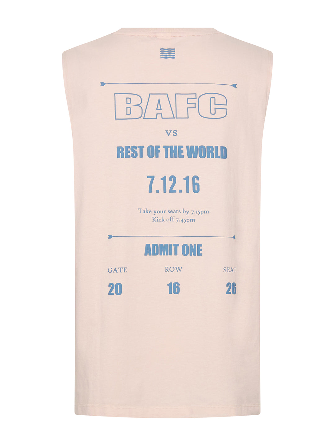 GLORY DAYS BA FC OVERSIZED TANK - BUTTER