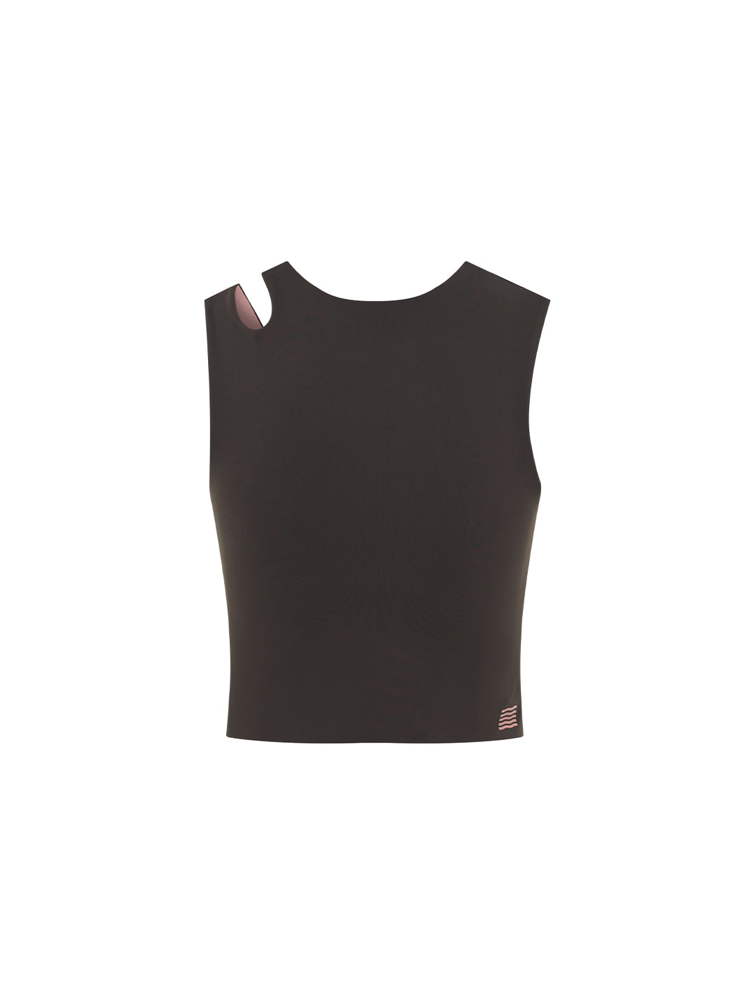 Connection Reversible Crop Top - Chocolate