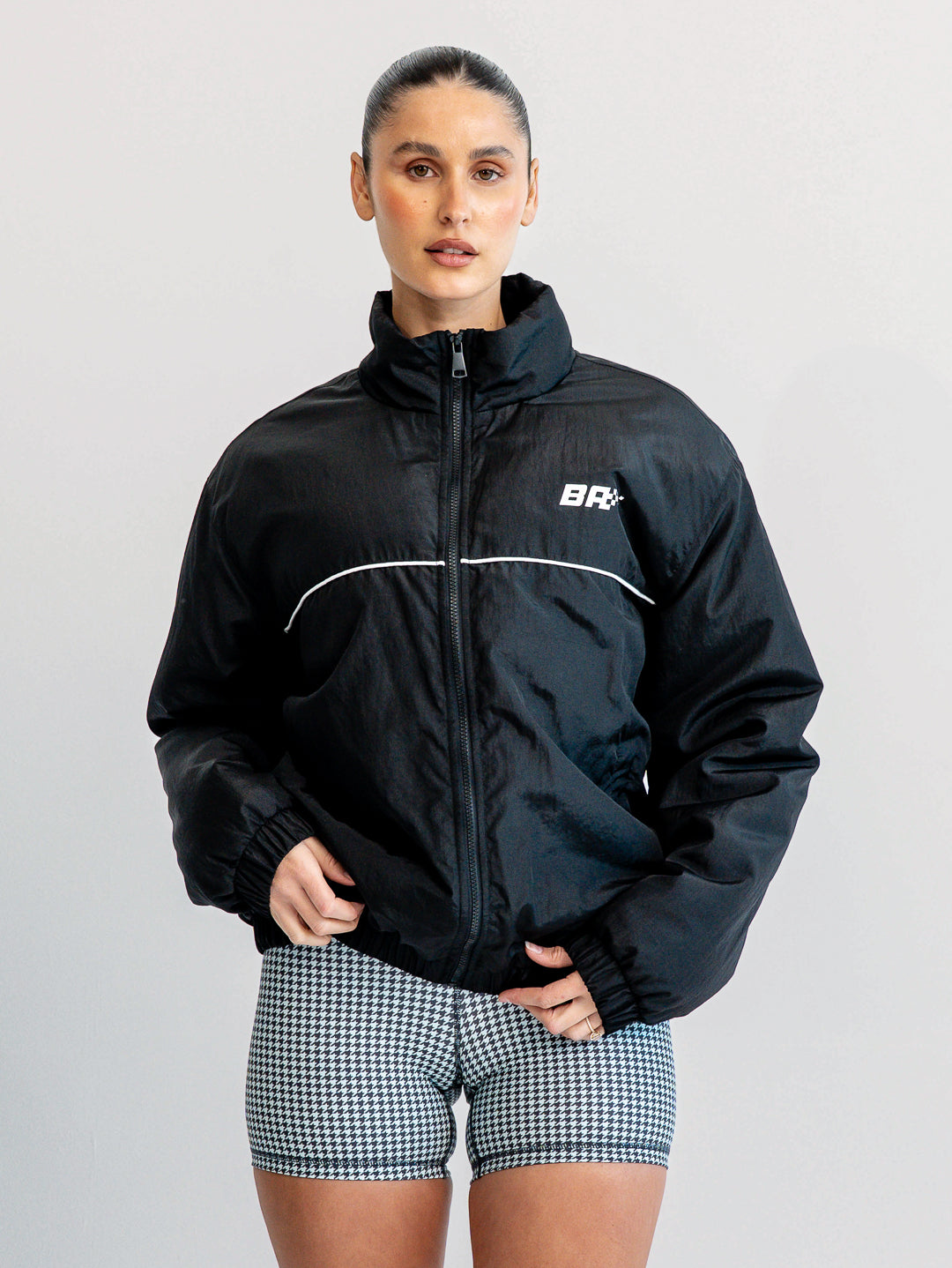 Speedway Sideline Bomber Jacket - Black