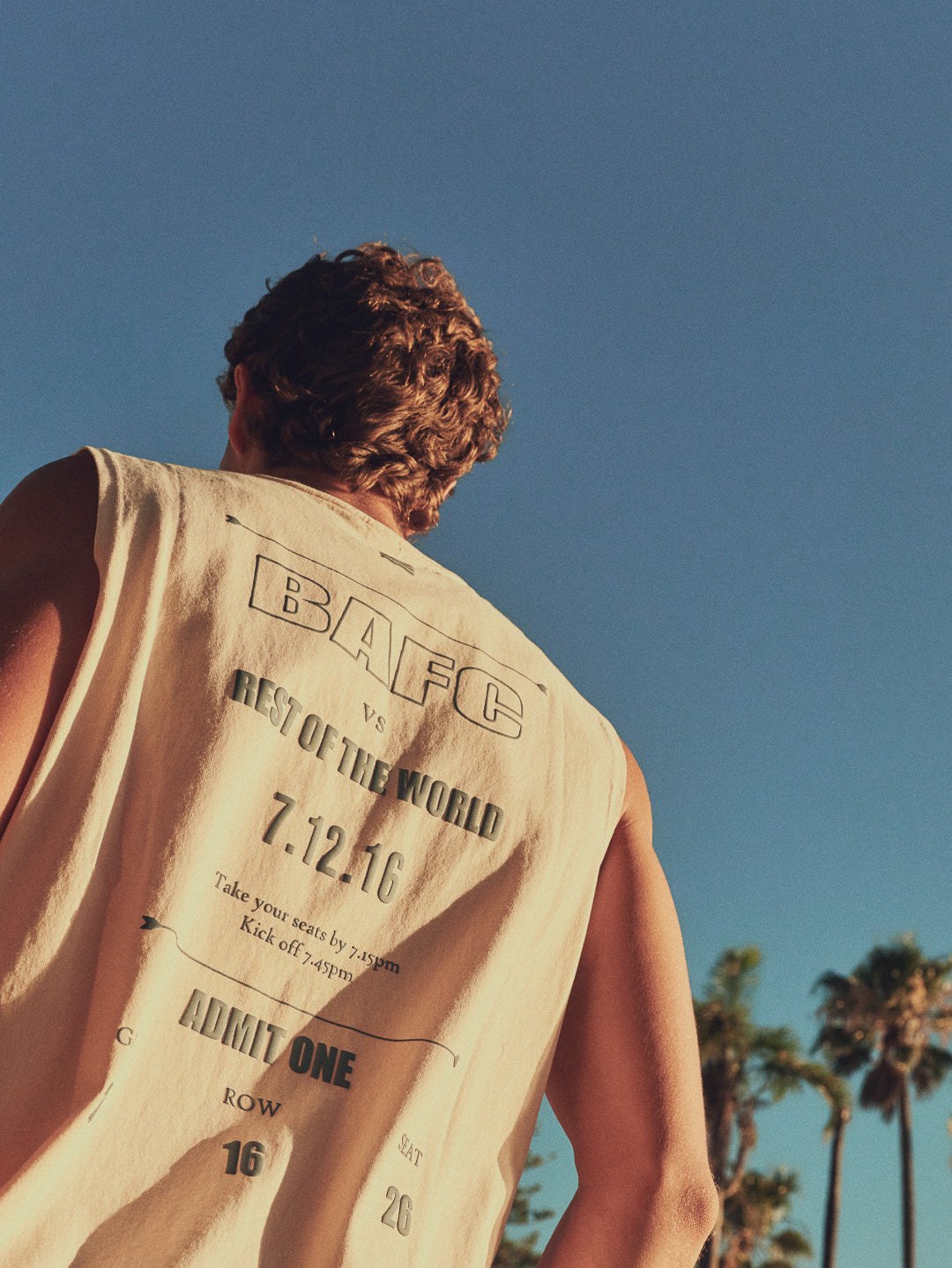 GLORY DAYS BA FC OVERSIZED TANK - BUTTER