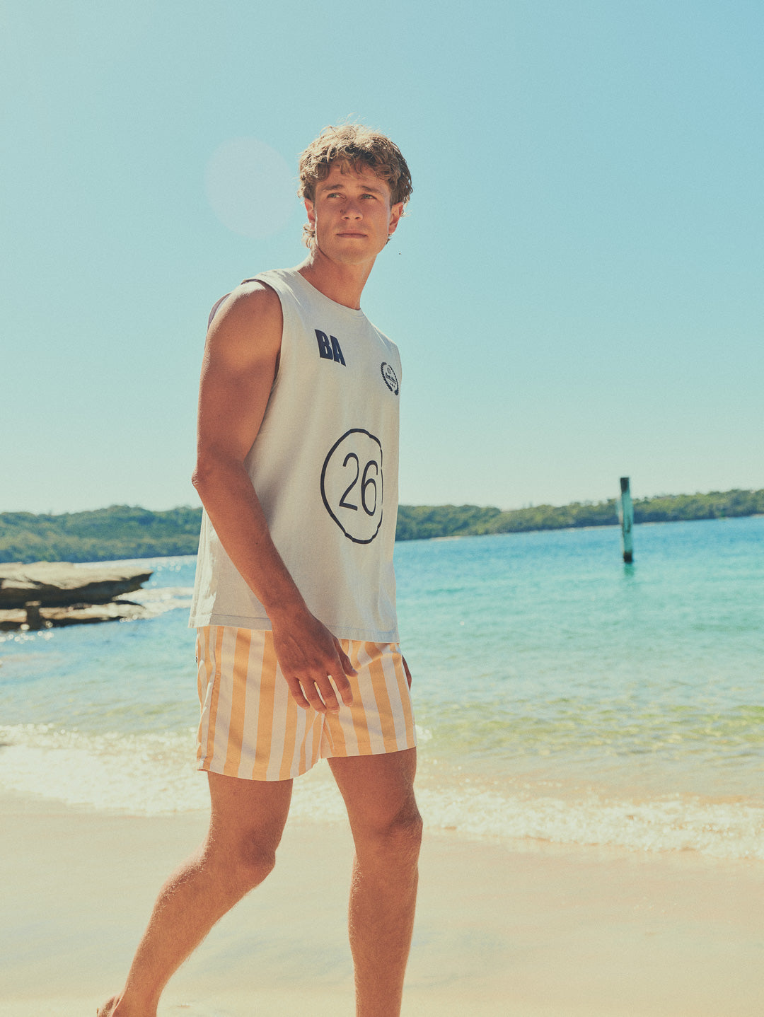 GLORY DAYS MUSCLE TANK - SKY