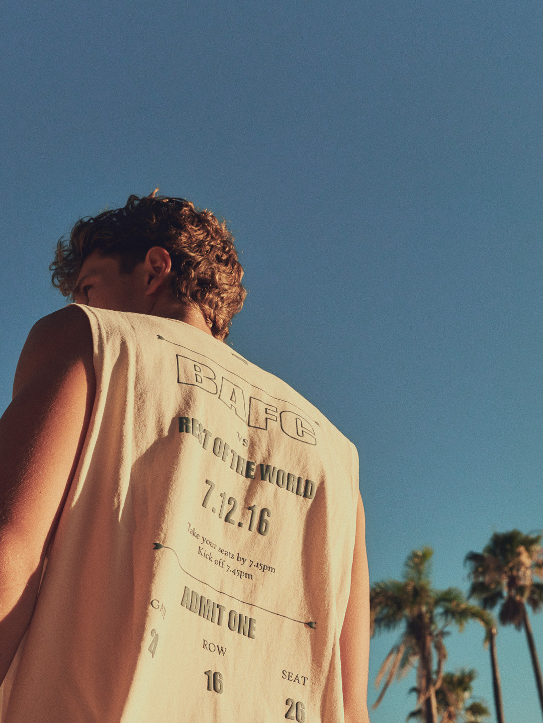 GLORY DAYS BA FC OVERSIZED TANK - BUTTER