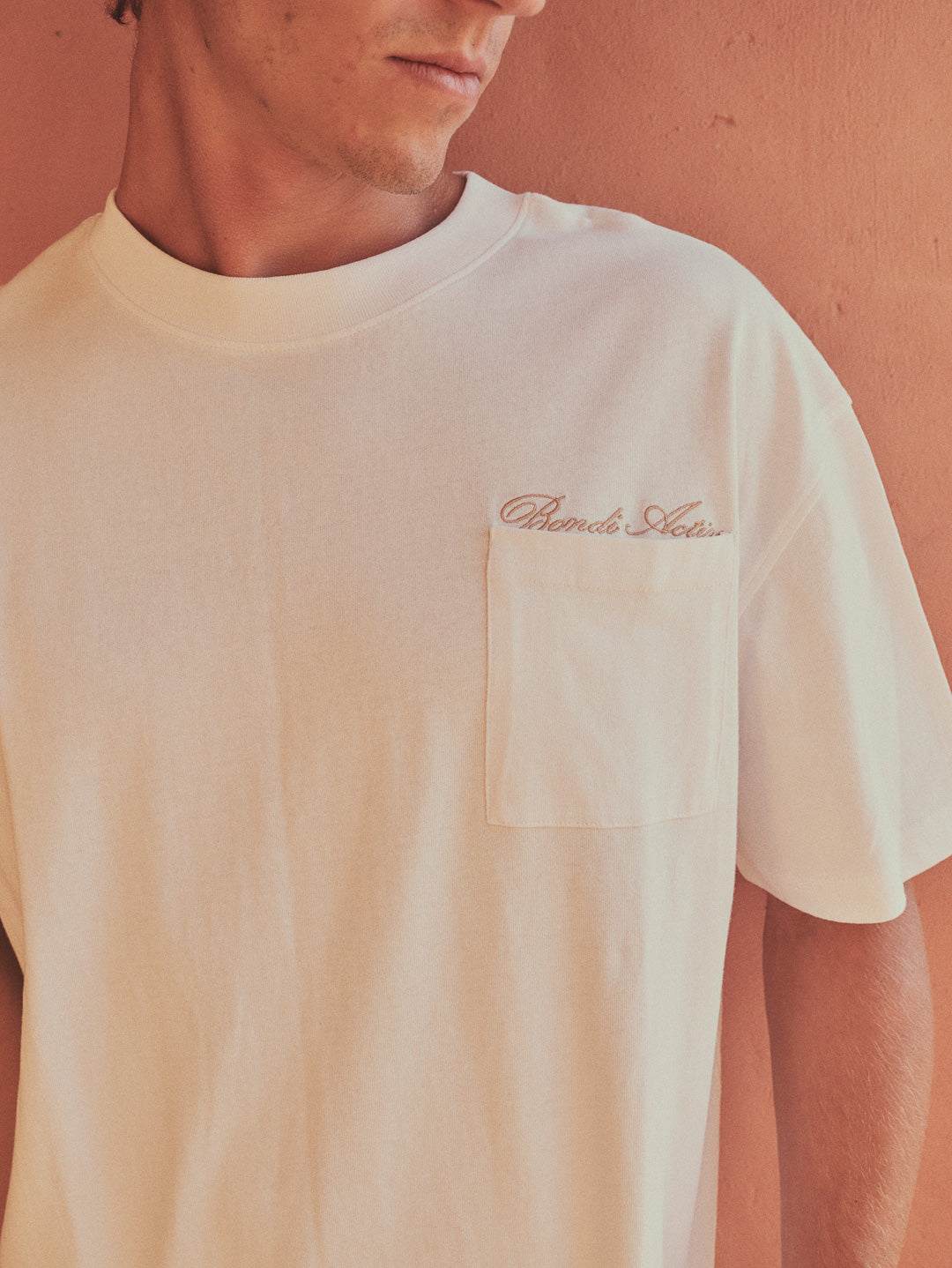 GLORY DAYS OVERSIZED POCKET TEE - WHITE