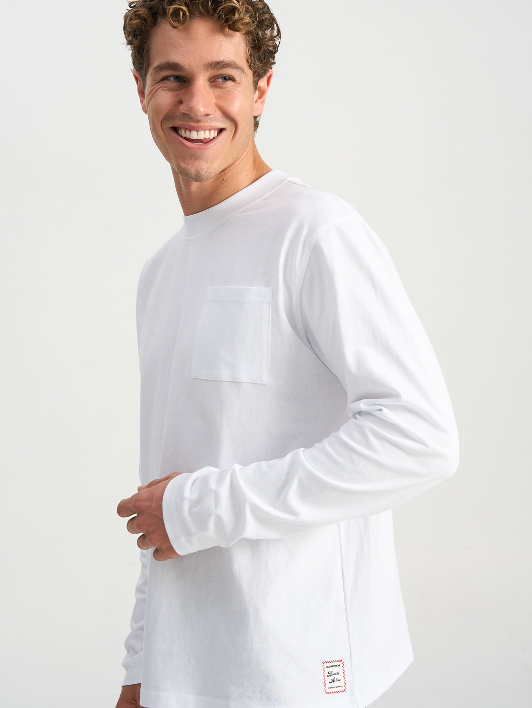 Forma Pocket Long Tee - White