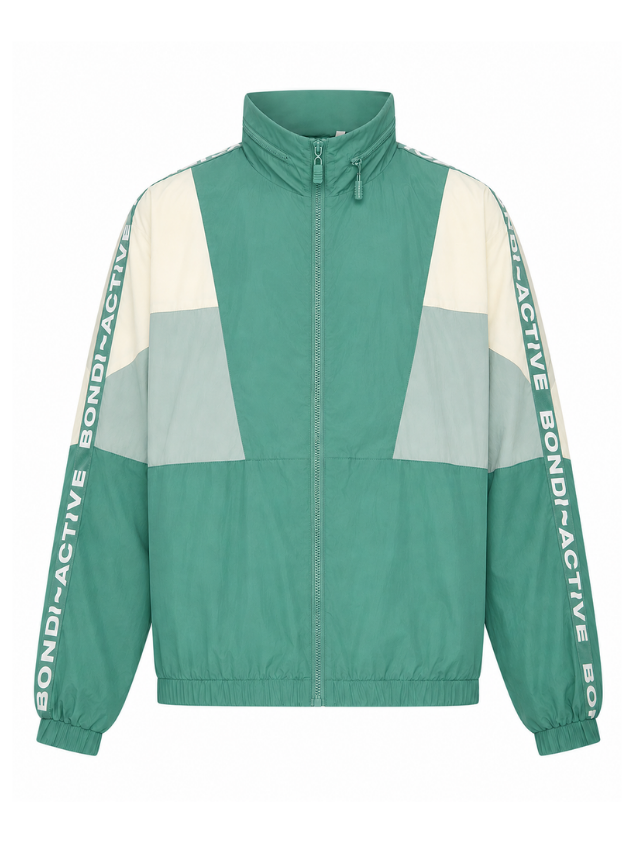 Windbreaker Hoodie - Green Multi