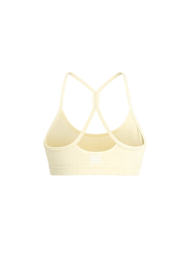 Strappy Scoop Bra - Pastel Yellow