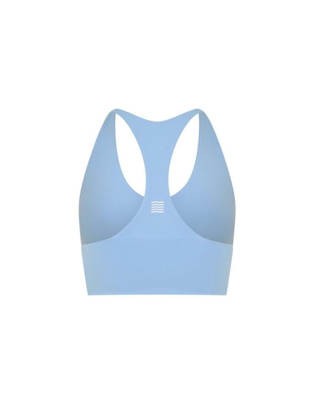 V Racer Crop - Chambray Blue