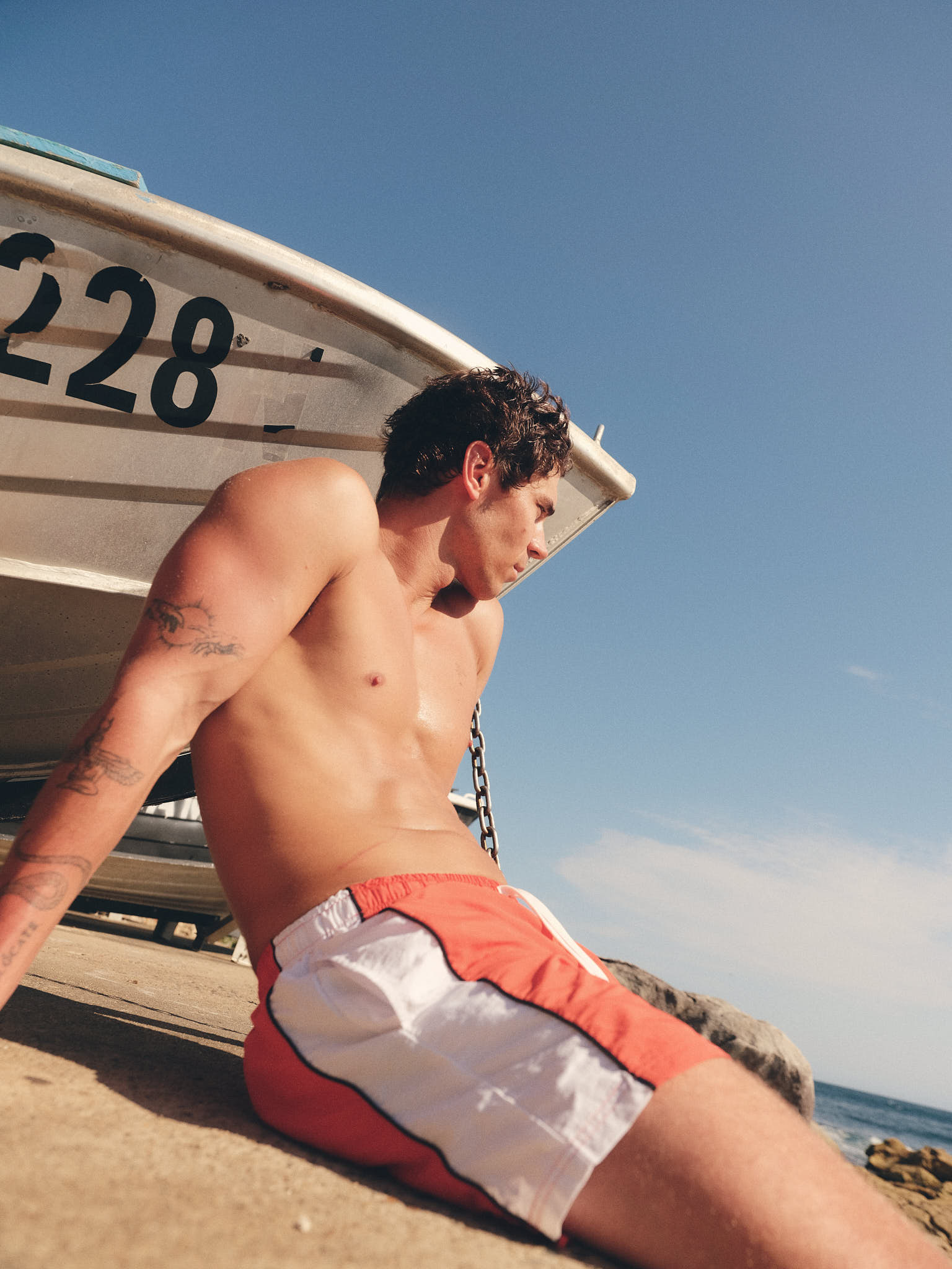 Speedway Swim Short - Red Multi