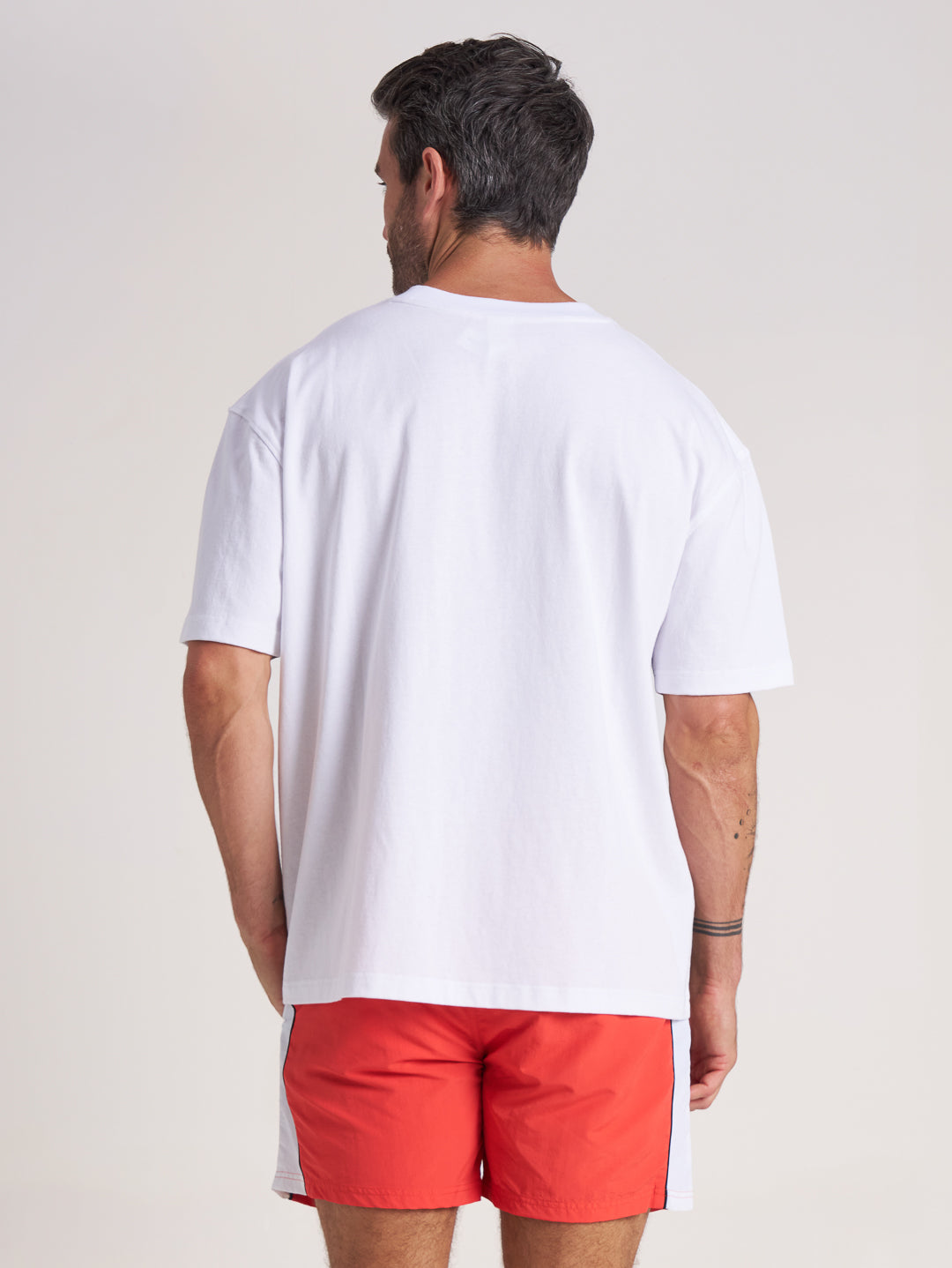 Speedway Sponsor Tee - White/Asphalt