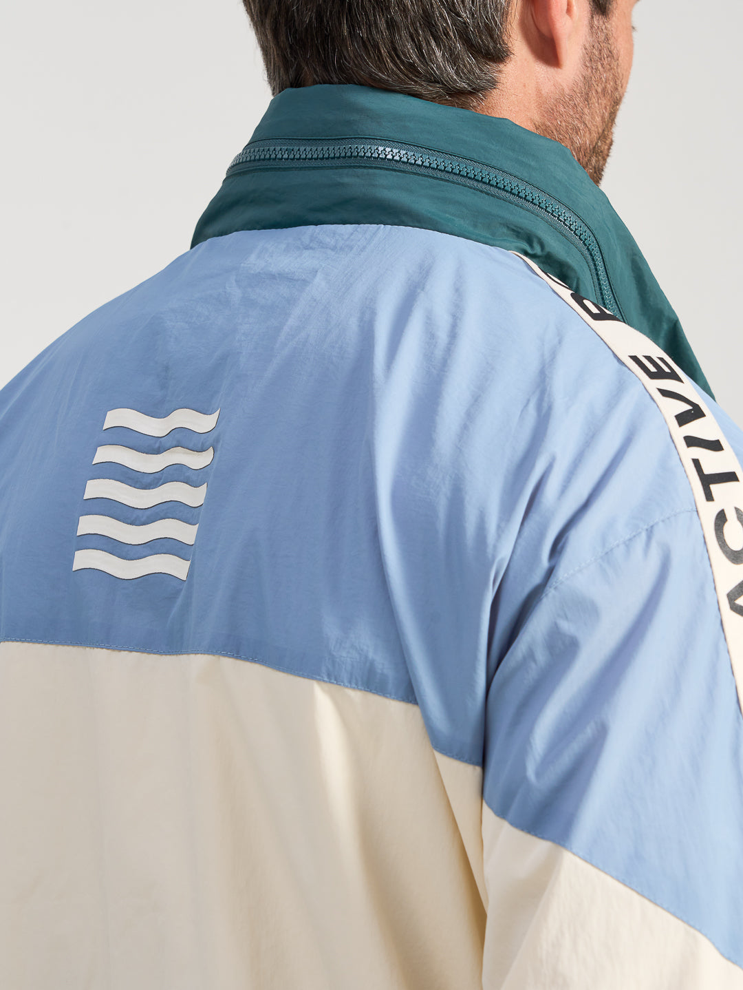 Forma Windbreaker Hoodie - Teal Multi