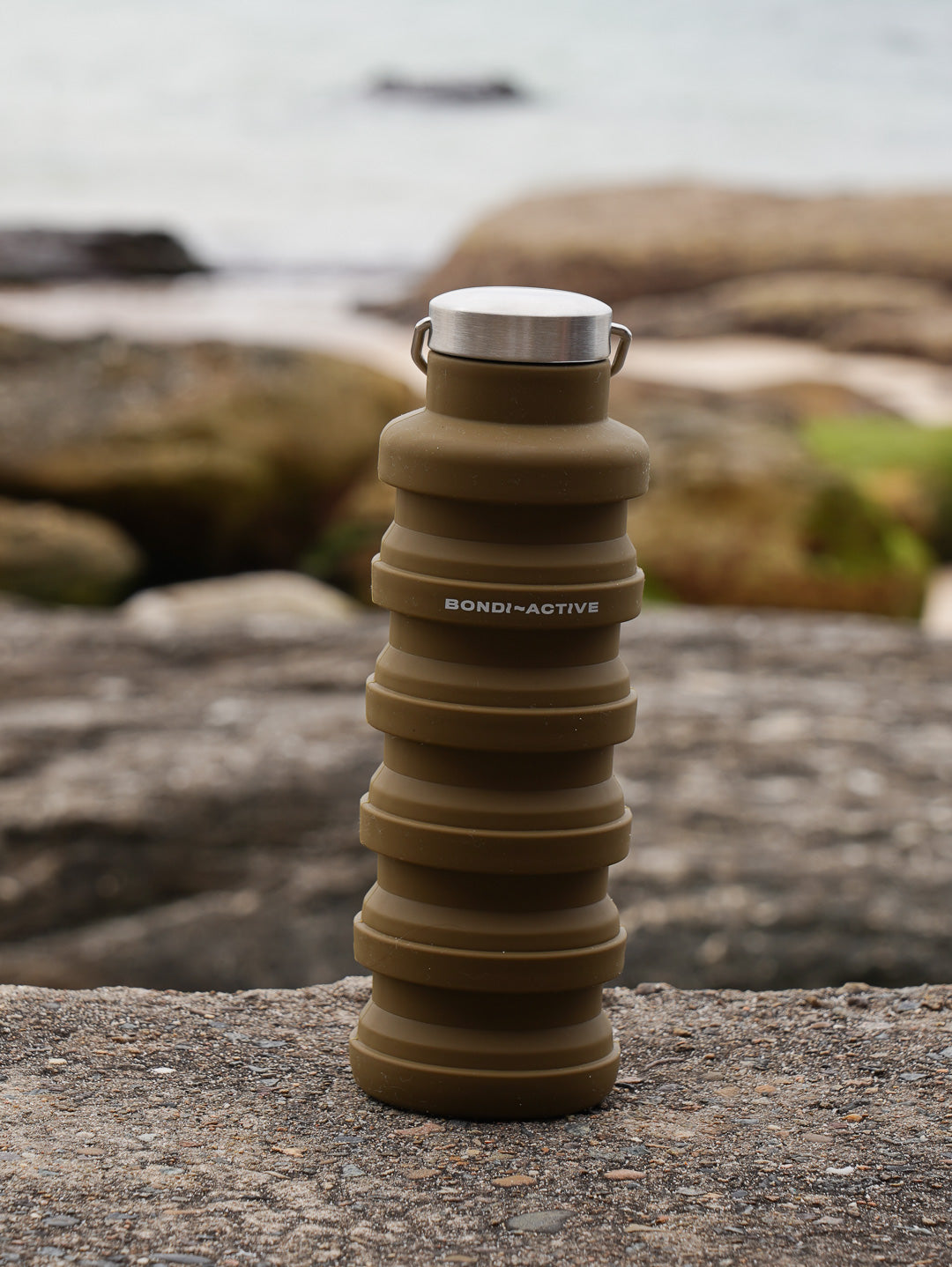 BA COLLAPSIBLE WATER BOTTLE - KHAKI
