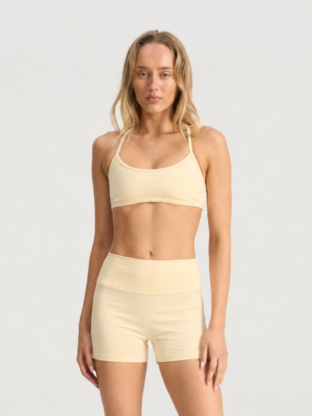 Evolve 9cm Bike Shorts - Pastel Yellow
