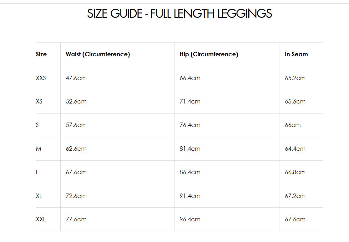 Size Guide