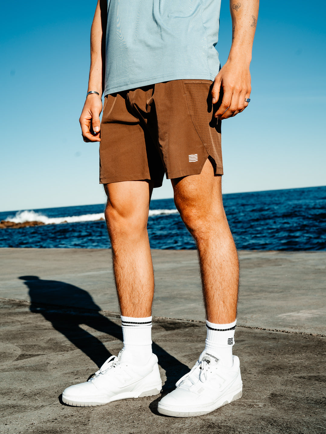 SPORT CLUB GYM SHORT - RUST
