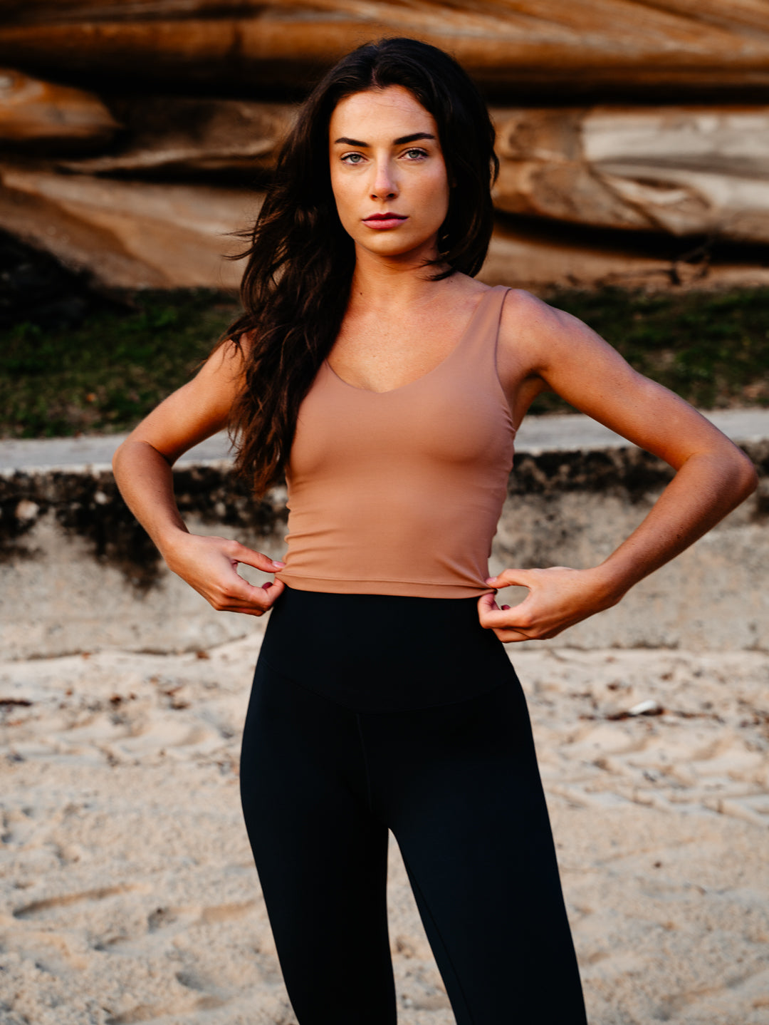 BASE LONGLINE BRA - MOCHA