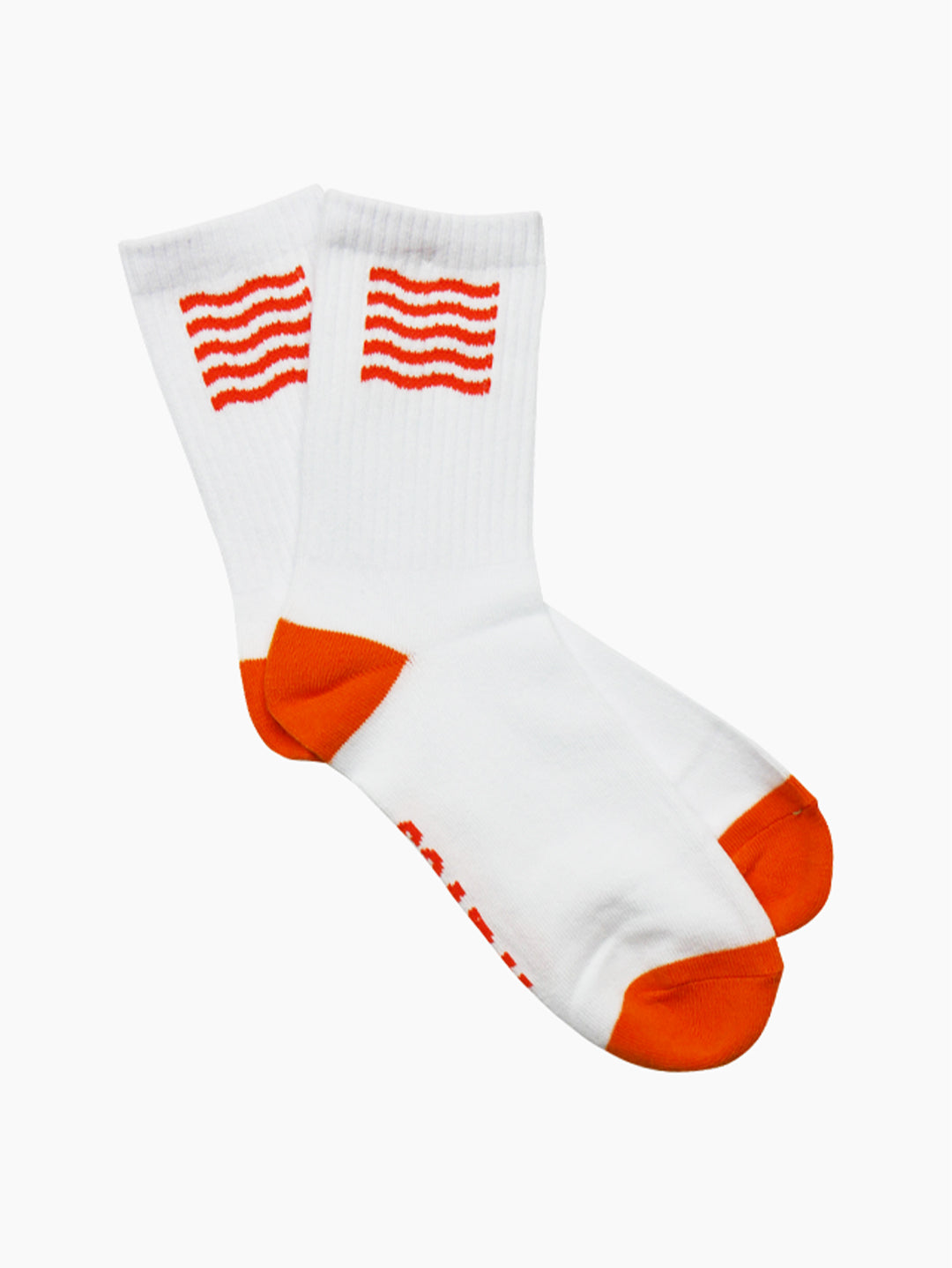 Unisex Active Socks (White/Burnt Apricot)