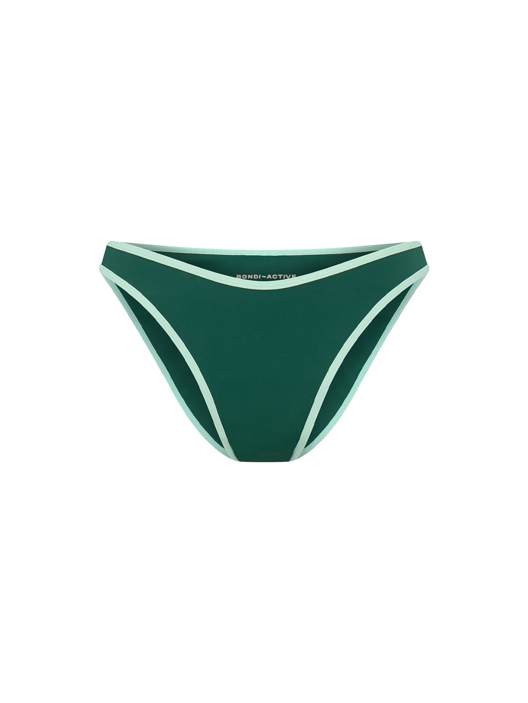jade green swim bottom front view product image